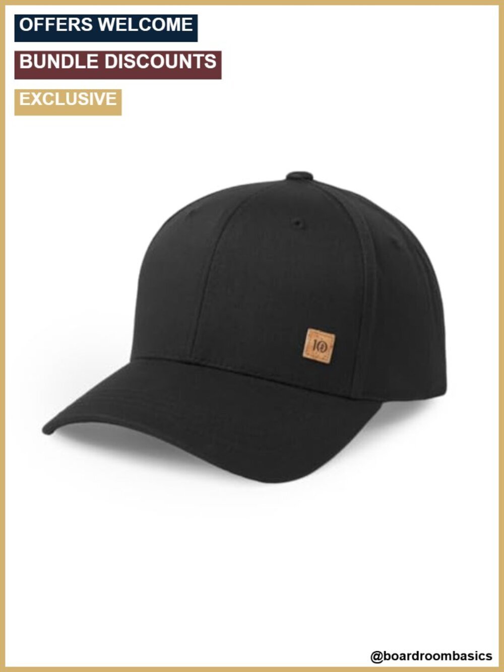 Organic Cotton Baseball Snapback Cap Adjustable 2-Way Stretch Eco-Friendly